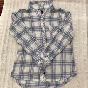 Rails Blue and White Flannel